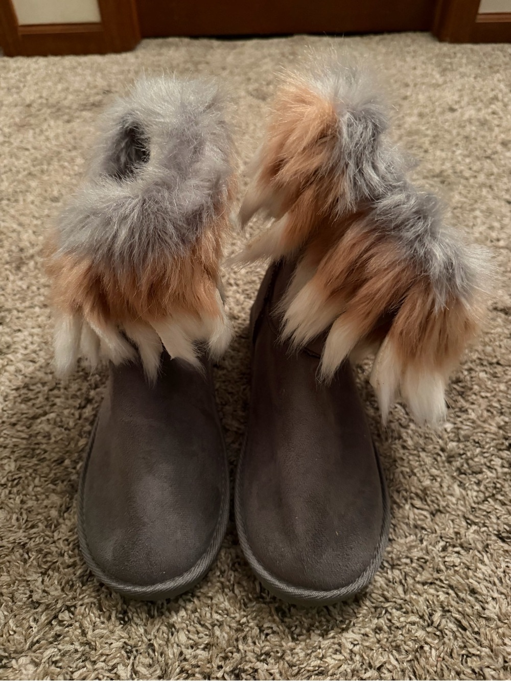 Faux Fur Trim boots